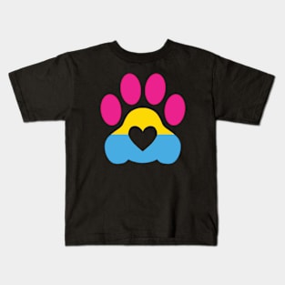 Pride Paw: Pan Pride Kids T-Shirt